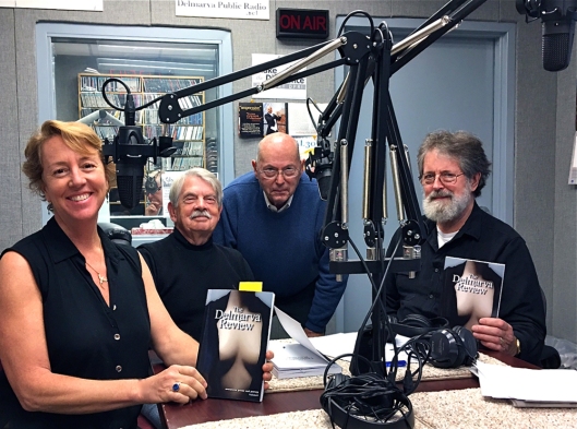 Taping at WSDL 90.7 public radio celebrating the 8th edition of The Delmarva Review
